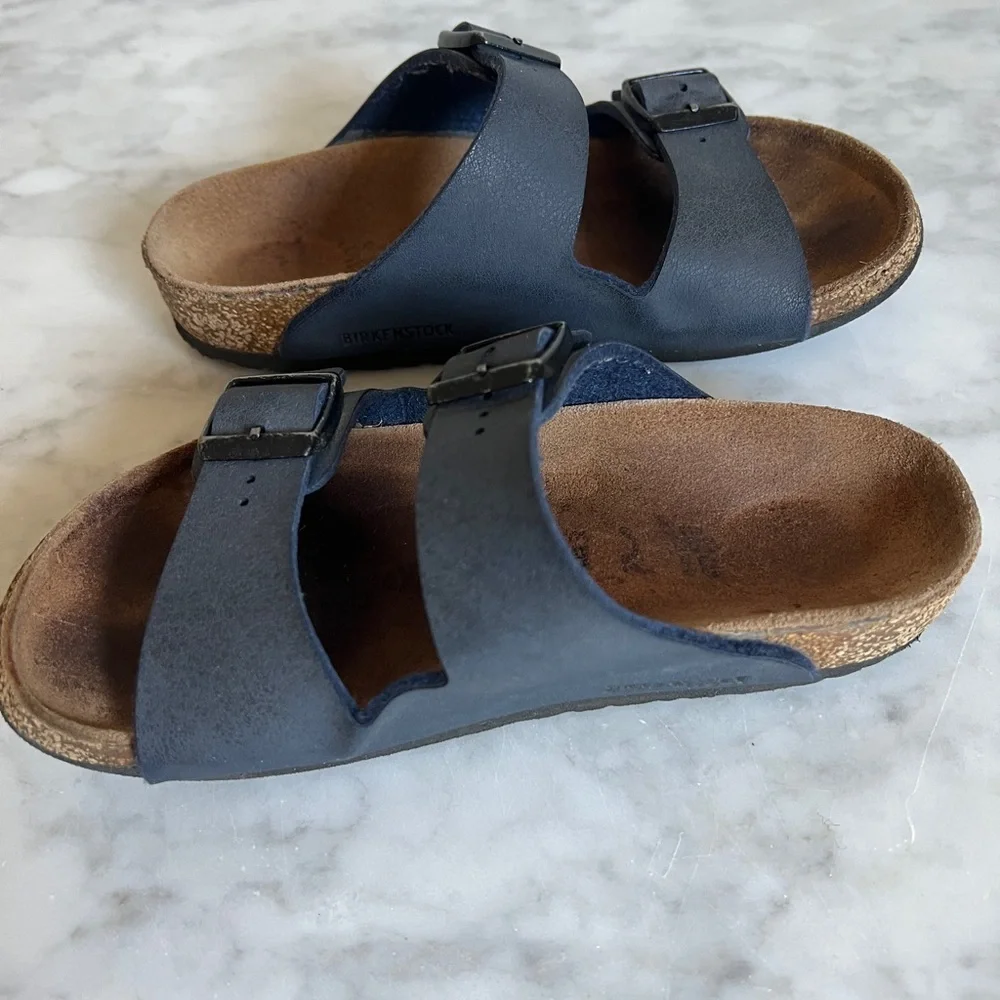Birkenstock Blue Double Strap Sandals sz 31 kids